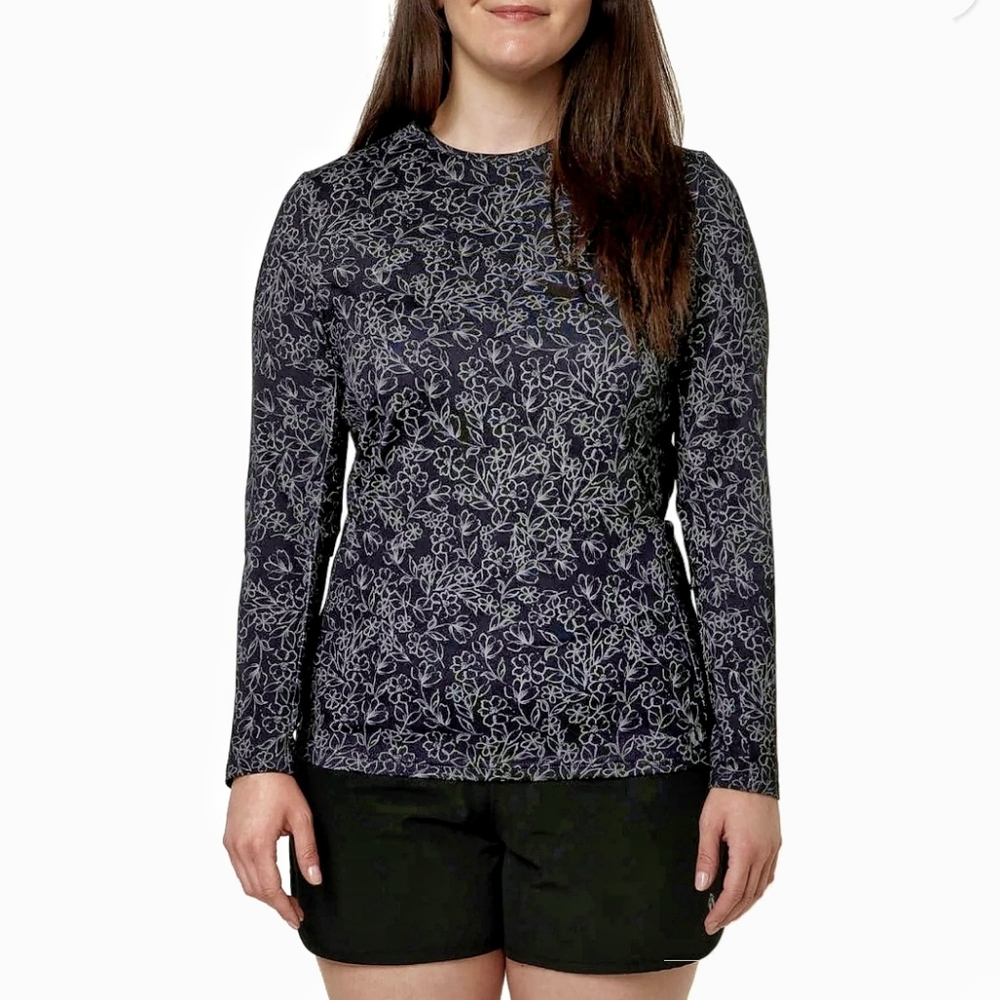 Hang 10 Sun Protection UV Tee UPF 50+ Quick Dry Zip Pocket
